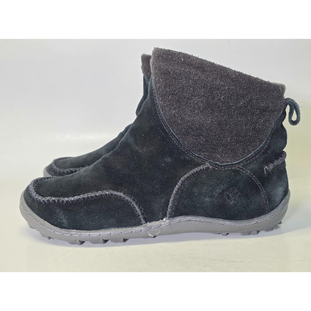 Columbia Omni Women's Boots Size 7 UK 5 EU 38 Black Suede Pull On Shoes YL5158 - Picture 2 of 14